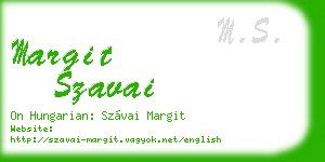 margit szavai business card