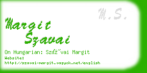 margit szavai business card